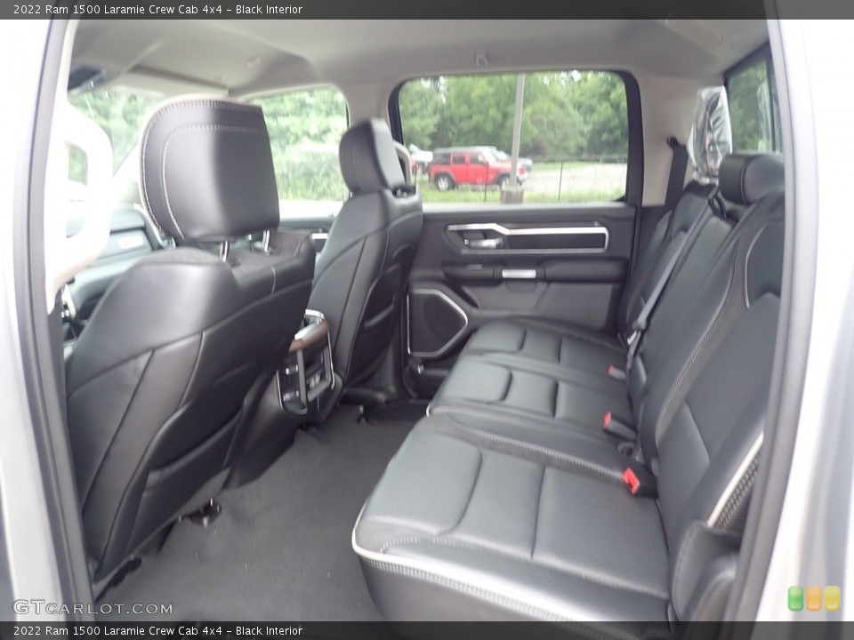 Black Interior Rear Seat for the 2022 Ram 1500 Laramie Crew Cab 4x4 #144615851
