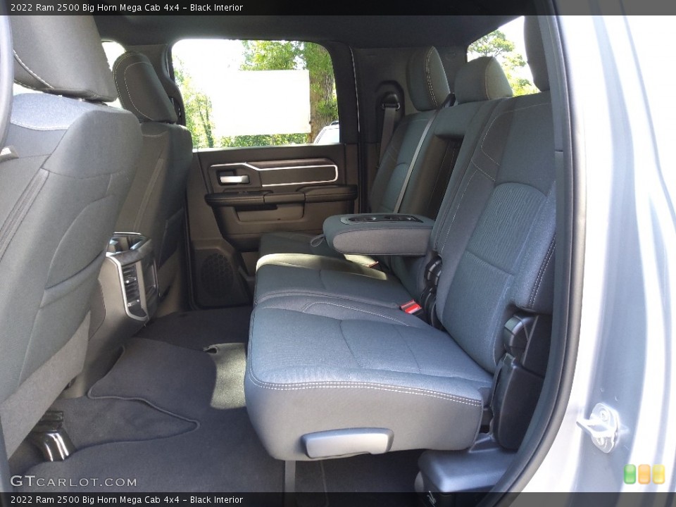 Black Interior Rear Seat for the 2022 Ram 2500 Big Horn Mega Cab 4x4 #144617621