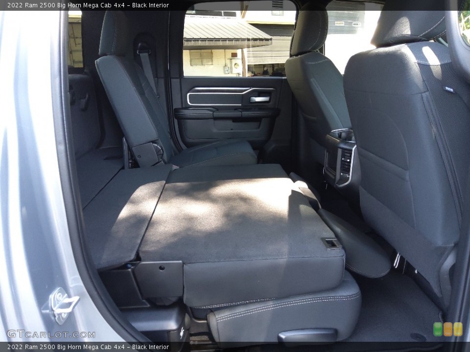 Black Interior Rear Seat for the 2022 Ram 2500 Big Horn Mega Cab 4x4 #144617675
