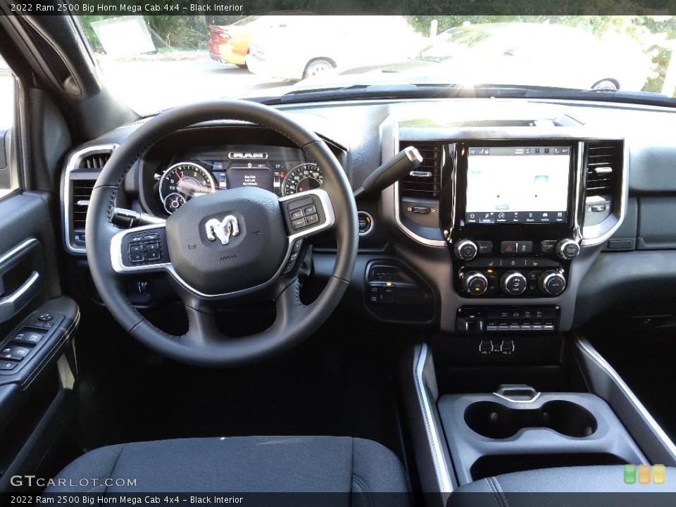 Black Interior Dashboard for the 2022 Ram 2500 Big Horn Mega Cab 4x4 #144617705