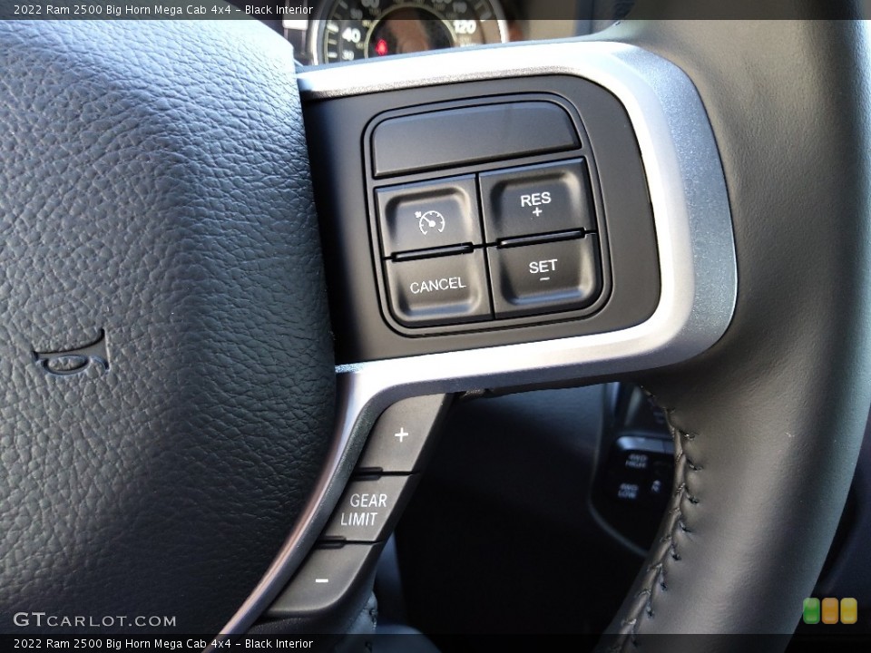 Black Interior Steering Wheel for the 2022 Ram 2500 Big Horn Mega Cab 4x4 #144617744