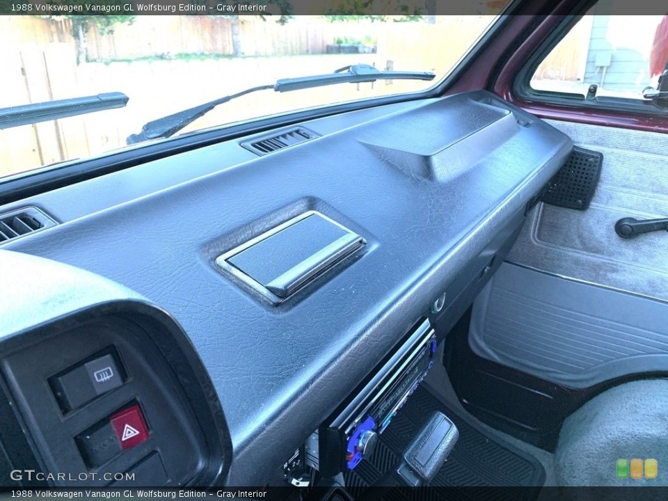 Gray Interior Dashboard for the 1988 Volkswagen Vanagon GL Wolfsburg Edition #144618083