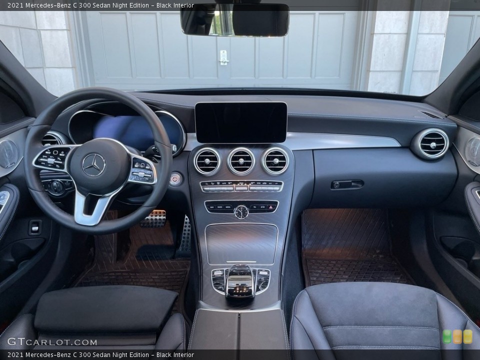 Black Interior Dashboard for the 2021 Mercedes-Benz C 300 Sedan Night Edition #144618428
