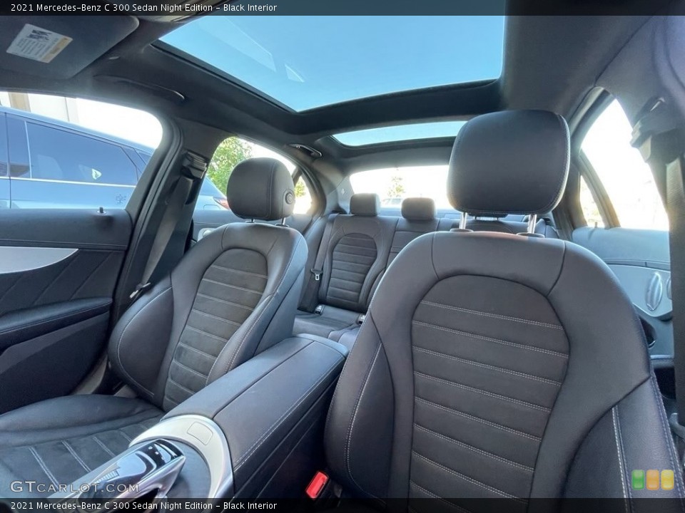 Black Interior Front Seat for the 2021 Mercedes-Benz C 300 Sedan Night Edition #144618443