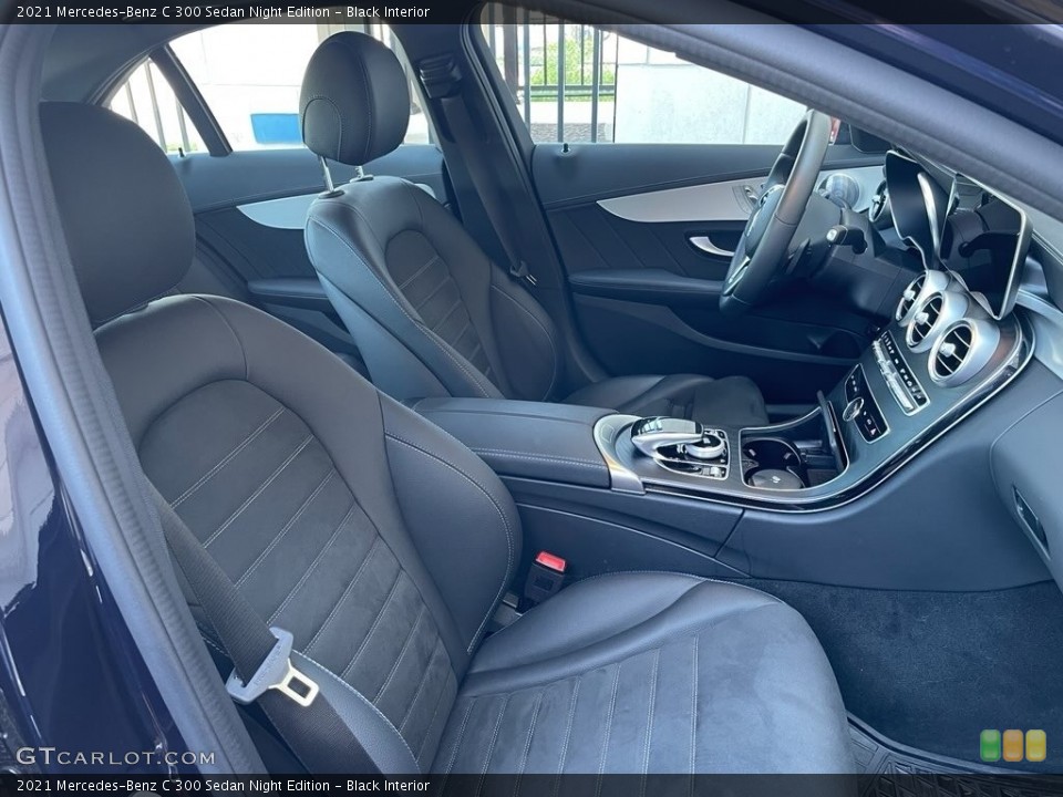 Black Interior Front Seat for the 2021 Mercedes-Benz C 300 Sedan Night Edition #144618455