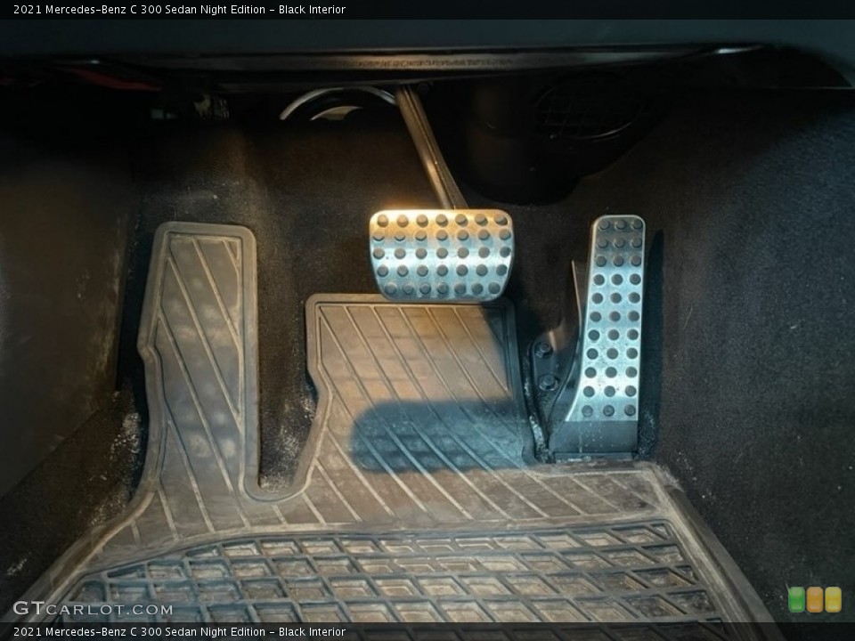 Black Interior Controls for the 2021 Mercedes-Benz C 300 Sedan Night Edition #144618803