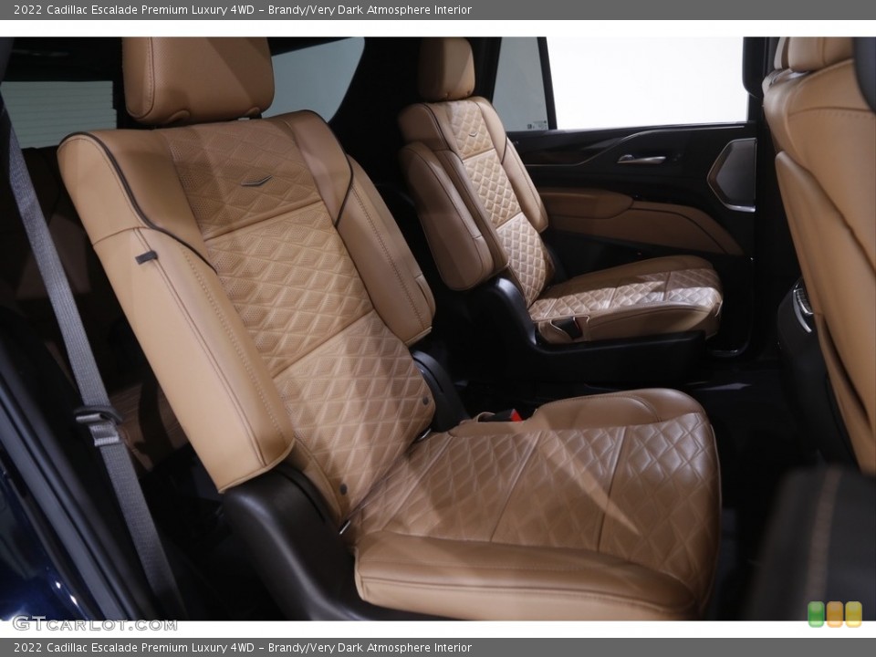 Brandy/Very Dark Atmosphere Interior Rear Seat for the 2022 Cadillac Escalade Premium Luxury 4WD #144619325