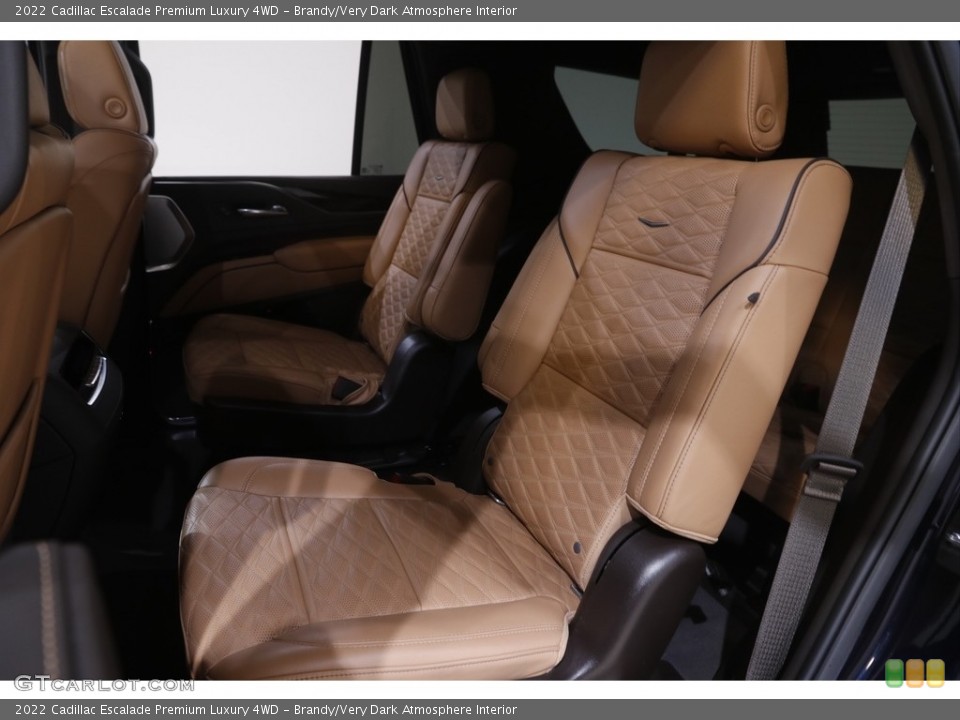 Brandy/Very Dark Atmosphere Interior Rear Seat for the 2022 Cadillac Escalade Premium Luxury 4WD #144619328
