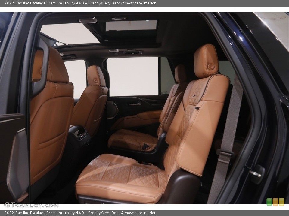 Brandy/Very Dark Atmosphere Interior Rear Seat for the 2022 Cadillac Escalade Premium Luxury 4WD #144619334