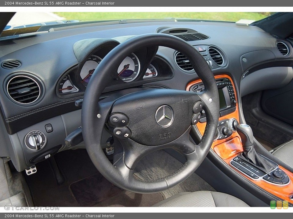 Charcoal Interior Steering Wheel for the 2004 Mercedes-Benz SL 55 AMG Roadster #144620464
