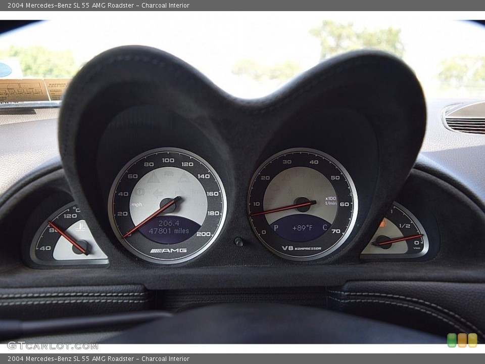 Charcoal Interior Gauges for the 2004 Mercedes-Benz SL 55 AMG Roadster #144620974