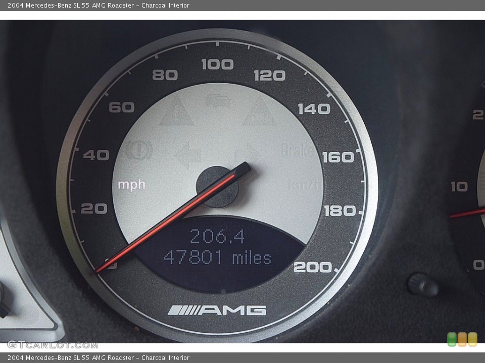 Charcoal Interior Gauges for the 2004 Mercedes-Benz SL 55 AMG Roadster #144620995