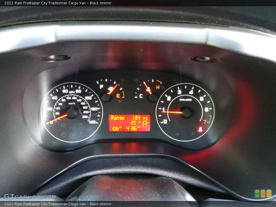 Black Interior Gauges for the 2022 Ram ProMaster City Tradesman Cargo Van #144622132