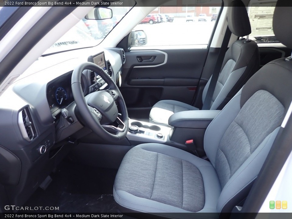 Medium Dark Slate Interior Front Seat for the 2022 Ford Bronco Sport Big Bend 4x4 #144622171