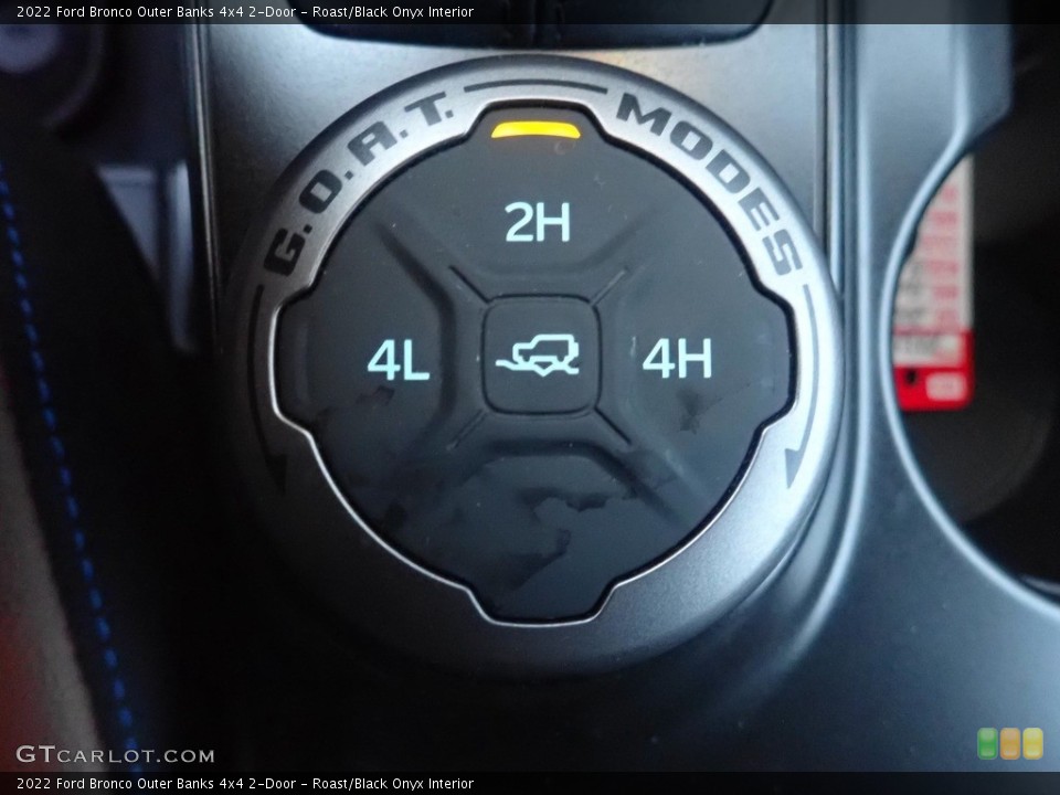 Roast/Black Onyx Interior Controls for the 2022 Ford Bronco Outer Banks 4x4 2-Door #144622537