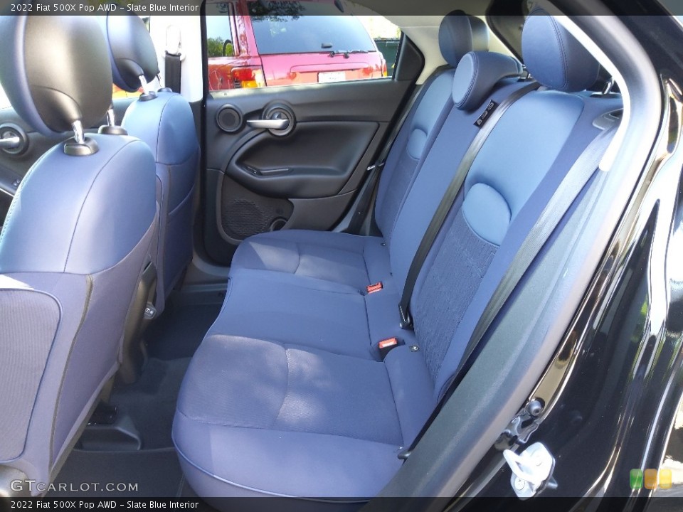 Slate Blue Interior Rear Seat for the 2022 Fiat 500X Pop AWD #144622627