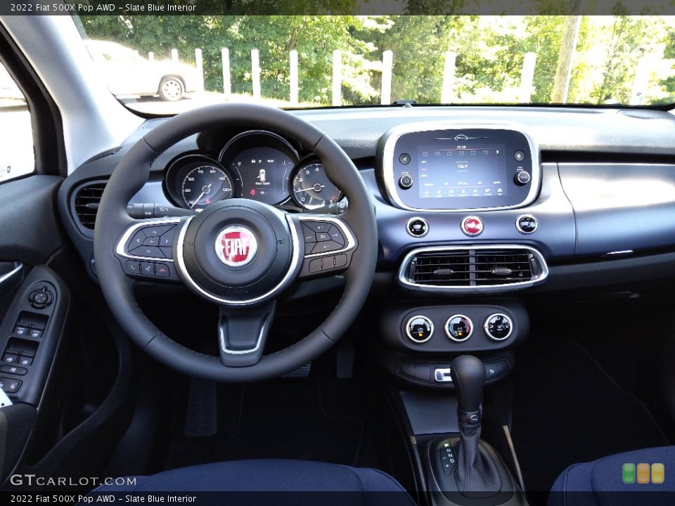 Slate Blue Interior Dashboard for the 2022 Fiat 500X Pop AWD #144622711
