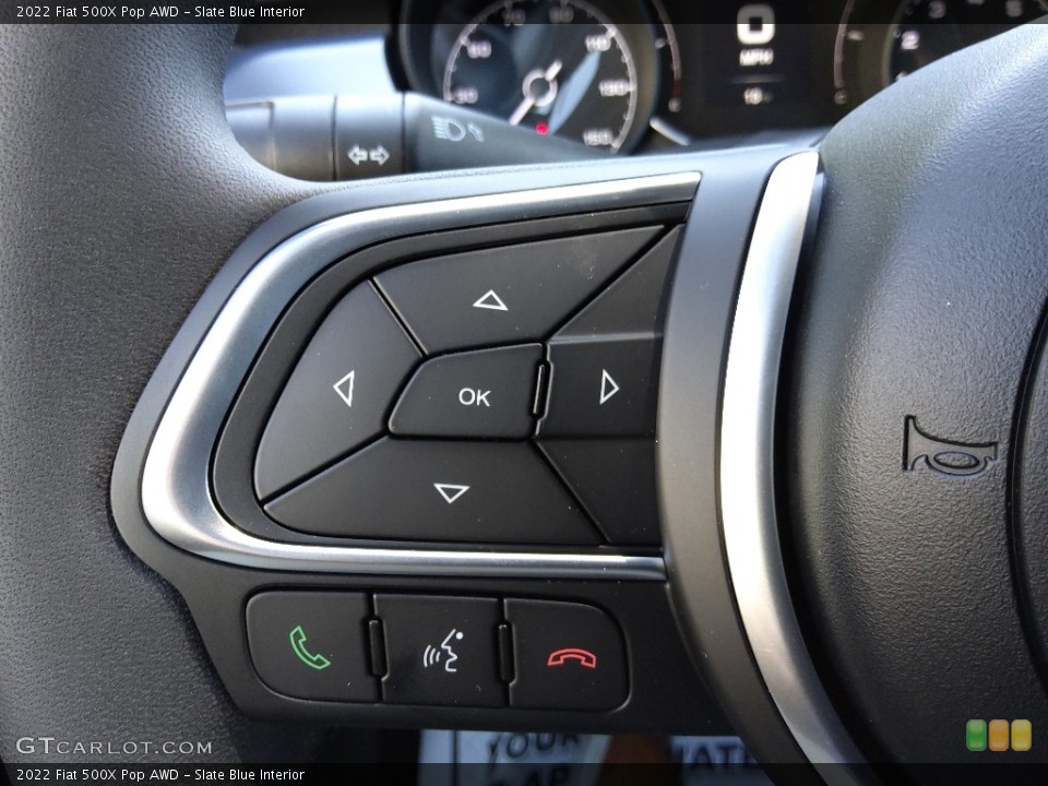 Slate Blue Interior Steering Wheel for the 2022 Fiat 500X Pop AWD #144622732