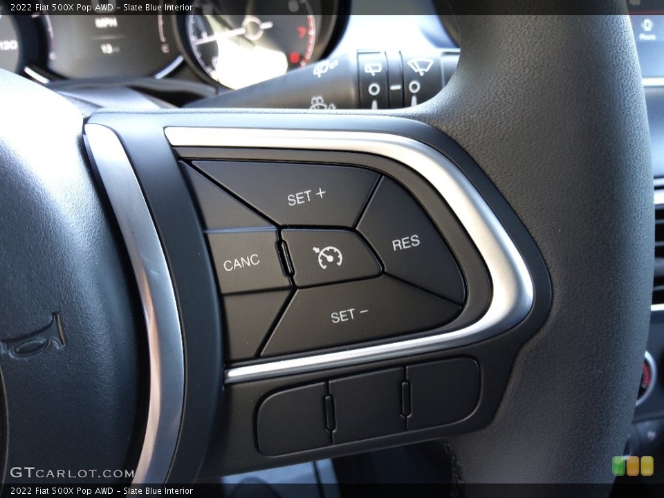 Slate Blue Interior Steering Wheel for the 2022 Fiat 500X Pop AWD #144622753