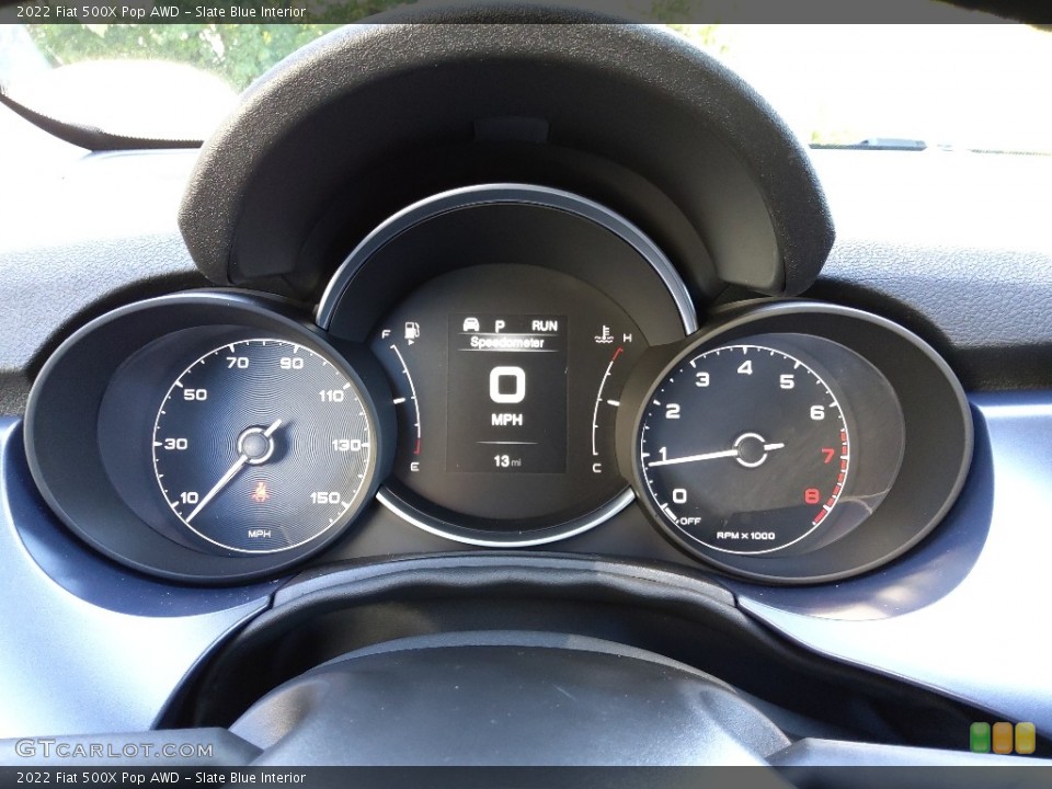 Slate Blue Interior Gauges for the 2022 Fiat 500X Pop AWD #144622777