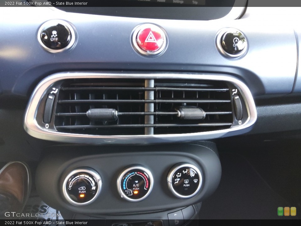 Slate Blue Interior Controls for the 2022 Fiat 500X Pop AWD #144622831