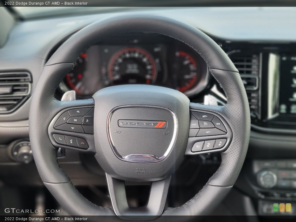 Black Interior Steering Wheel for the 2022 Dodge Durango GT AWD #144623098