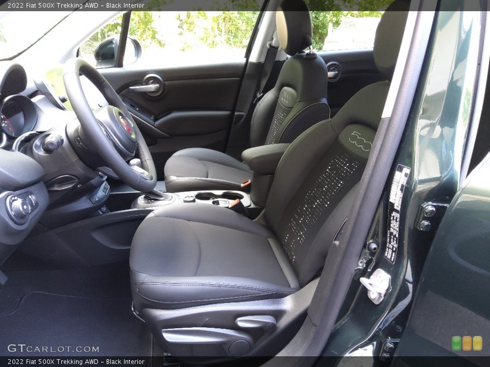Black Interior Front Seat for the 2022 Fiat 500X Trekking AWD #144623185