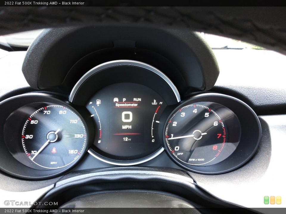 Black Interior Gauges for the 2022 Fiat 500X Trekking AWD #144623392
