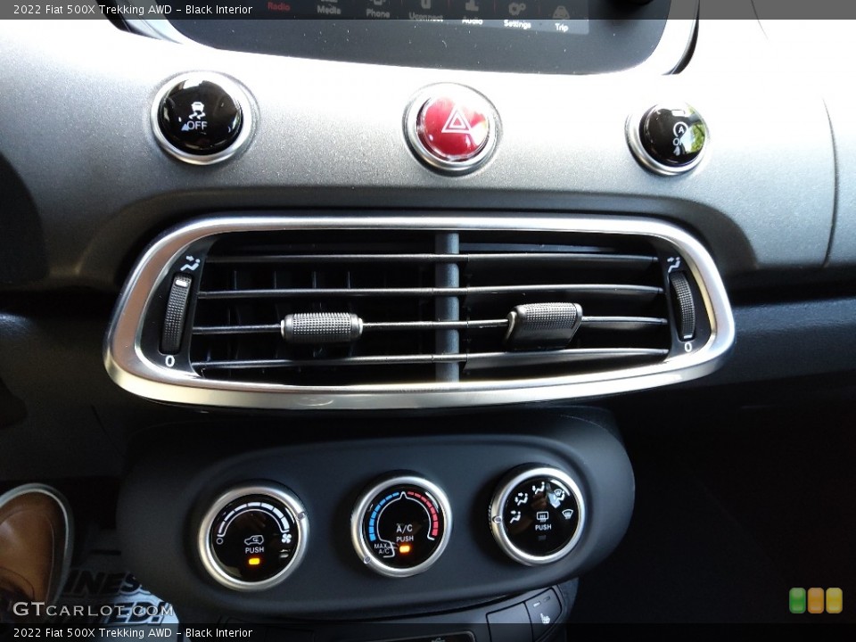 Black Interior Controls for the 2022 Fiat 500X Trekking AWD #144623452