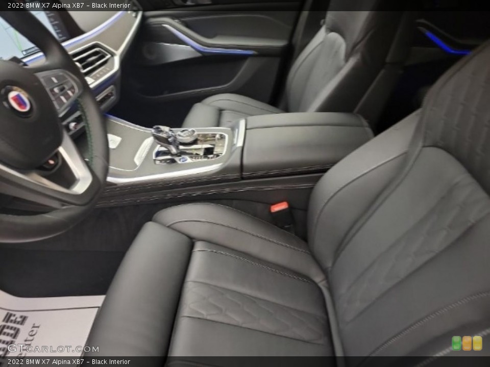 Black Interior Front Seat for the 2022 BMW X7 Alpina XB7 #144623818