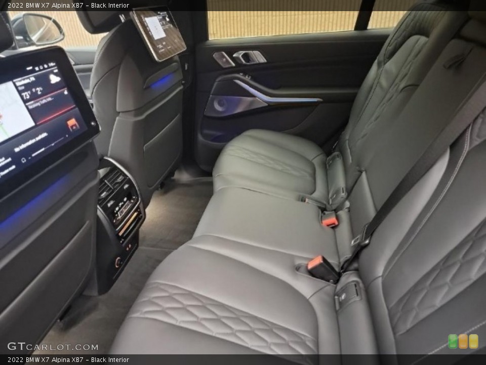 Black Interior Rear Seat for the 2022 BMW X7 Alpina XB7 #144623857
