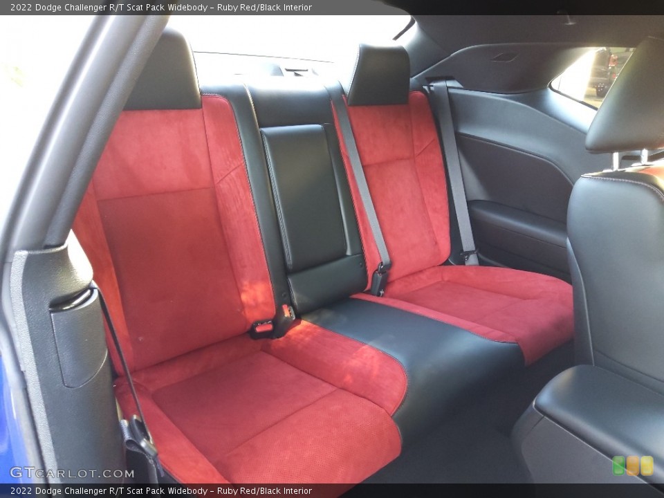 Ruby Red/Black Interior Rear Seat for the 2022 Dodge Challenger R/T Scat Pack Widebody #144623899