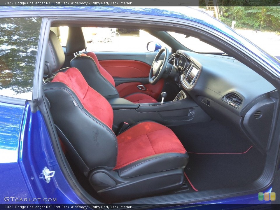 Ruby Red/Black Interior Front Seat for the 2022 Dodge Challenger R/T Scat Pack Widebody #144623920