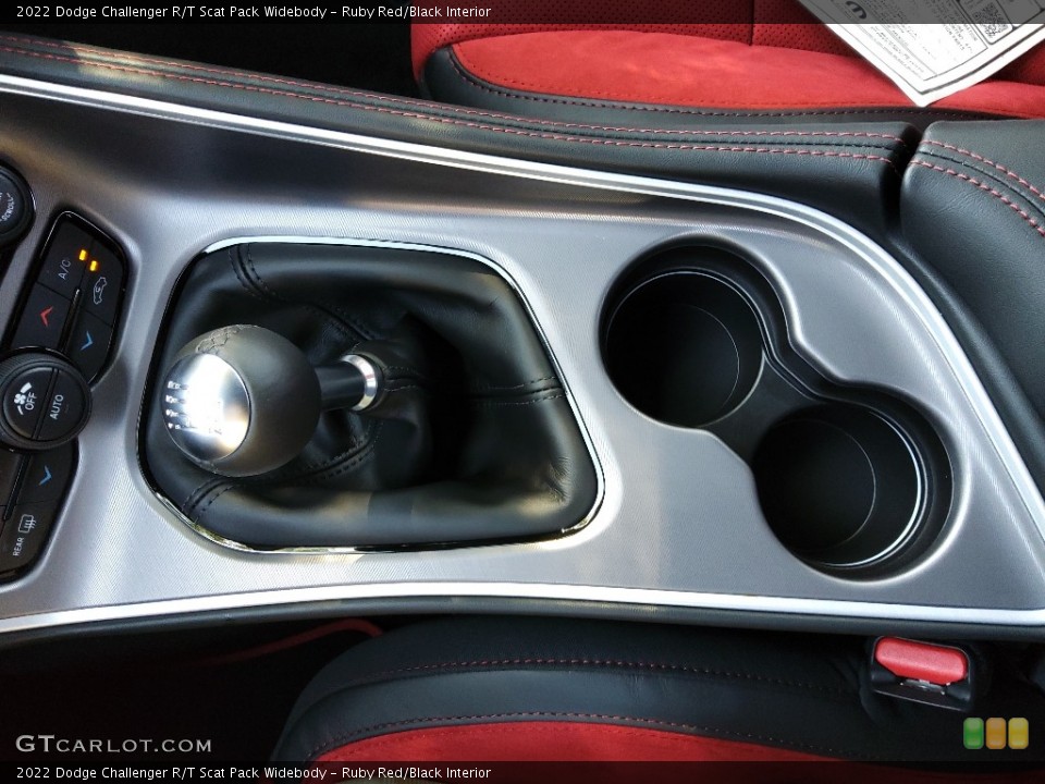 Ruby Red/Black Interior Transmission for the 2022 Dodge Challenger R/T Scat Pack Widebody #144624106