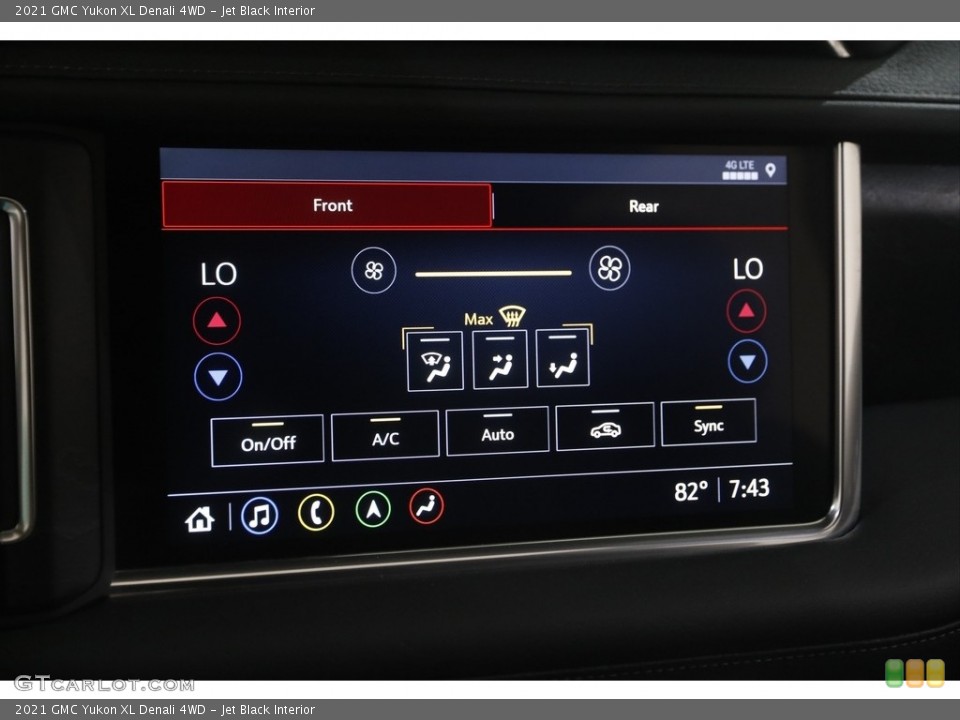 Jet Black Interior Controls for the 2021 GMC Yukon XL Denali 4WD #144626239