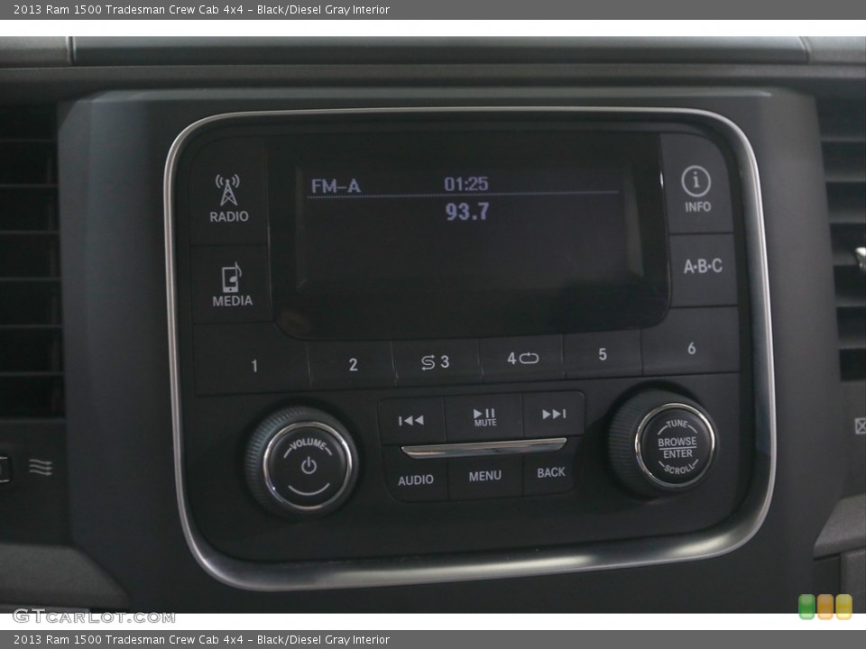 Black/Diesel Gray Interior Controls for the 2013 Ram 1500 Tradesman Crew Cab 4x4 #144626395