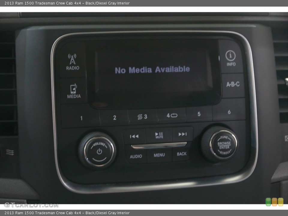 Black/Diesel Gray Interior Controls for the 2013 Ram 1500 Tradesman Crew Cab 4x4 #144626398