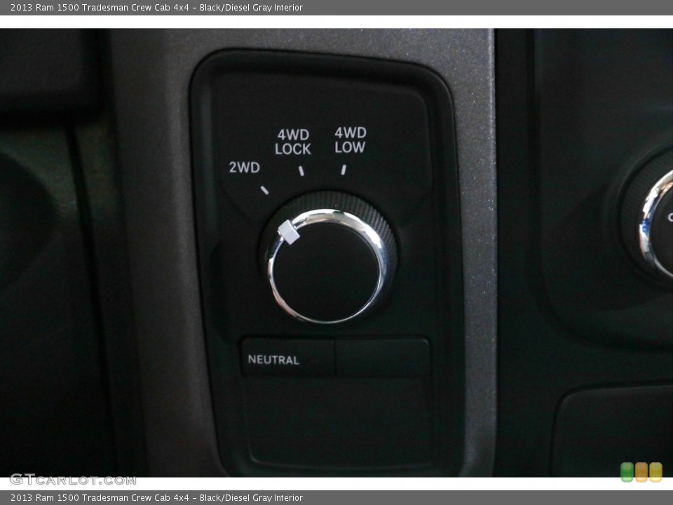 Black/Diesel Gray Interior Controls for the 2013 Ram 1500 Tradesman Crew Cab 4x4 #144626404