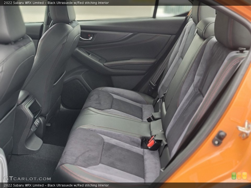 Black Ultrasuede w/Red stitching Interior Rear Seat for the 2022 Subaru WRX Limited #144626786