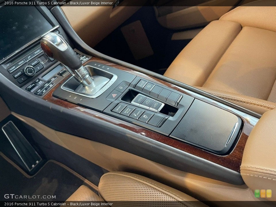 Black/Luxor Beige Interior Transmission for the 2016 Porsche 911 Turbo S Cabriolet #144627479