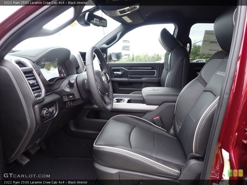 Black Interior Front Seat for the 2022 Ram 2500 Laramie Crew Cab 4x4 #144628313