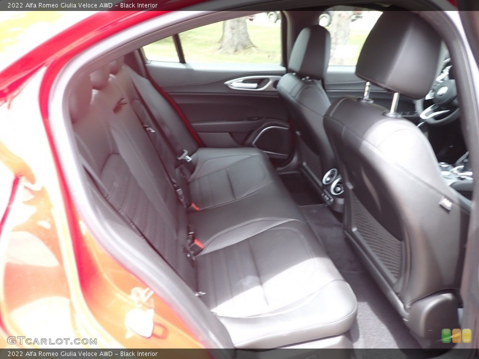 Black Interior Rear Seat for the 2022 Alfa Romeo Giulia Veloce AWD #144629255