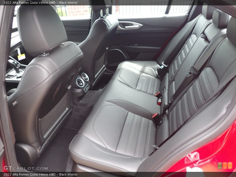 Black Interior Rear Seat for the 2022 Alfa Romeo Giulia Veloce AWD #144629282