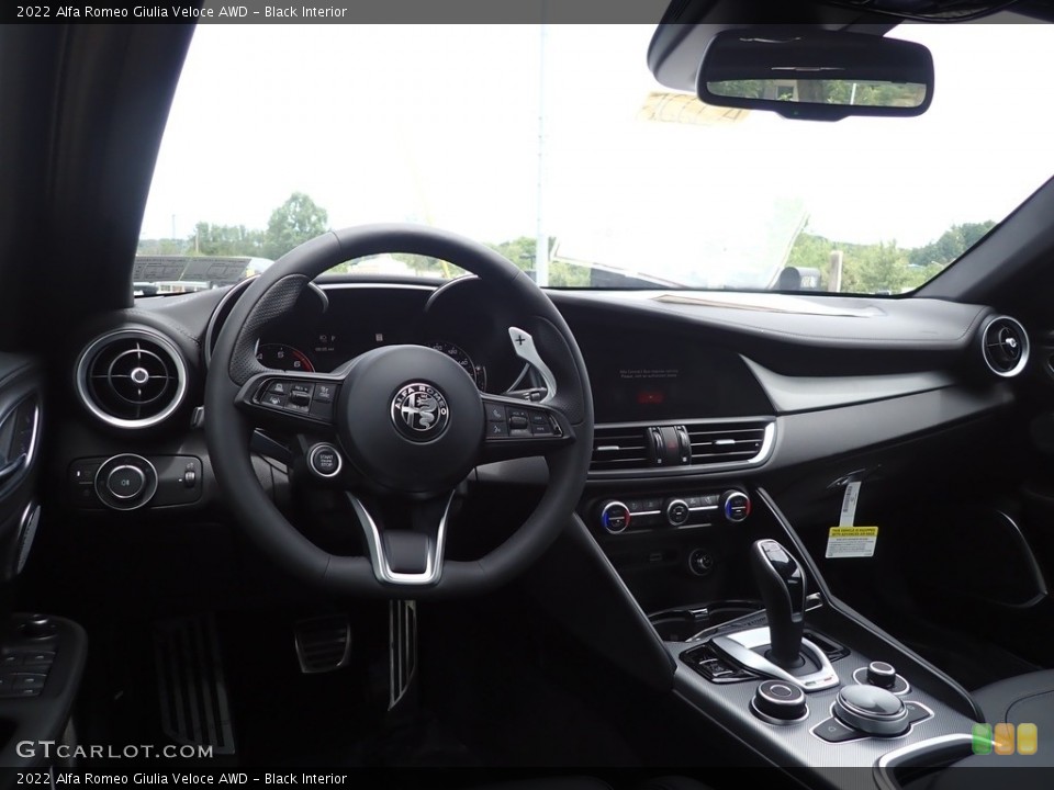 Black Interior Dashboard for the 2022 Alfa Romeo Giulia Veloce AWD #144629294