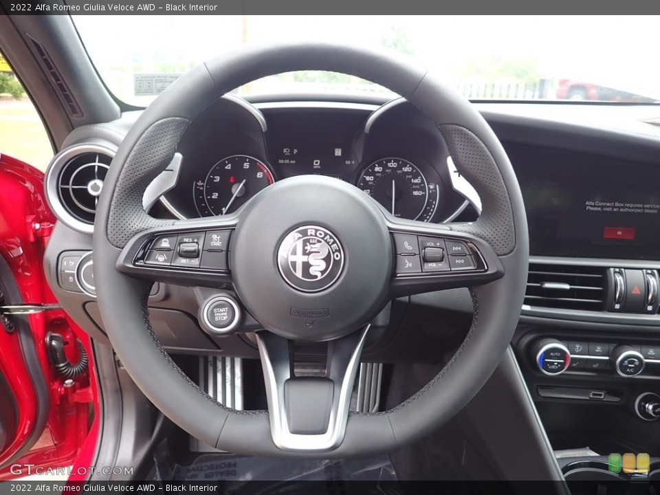 Black Interior Steering Wheel for the 2022 Alfa Romeo Giulia Veloce AWD #144629423