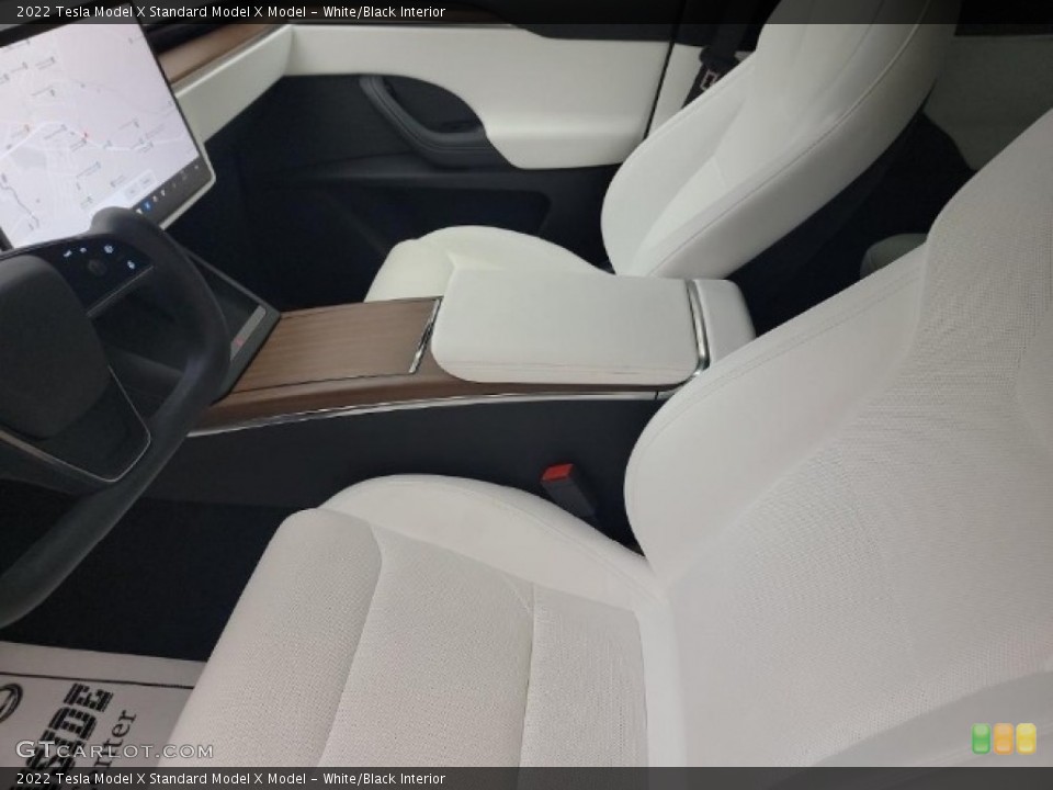 White/Black Interior Front Seat for the 2022 Tesla Model X  #144629669