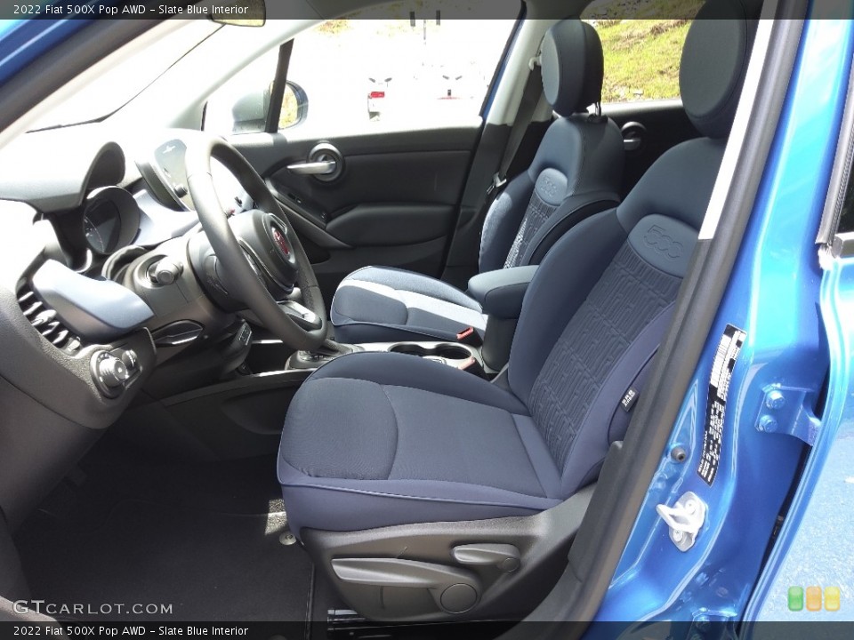 Slate Blue Interior Photo for the 2022 Fiat 500X Pop AWD #144629768