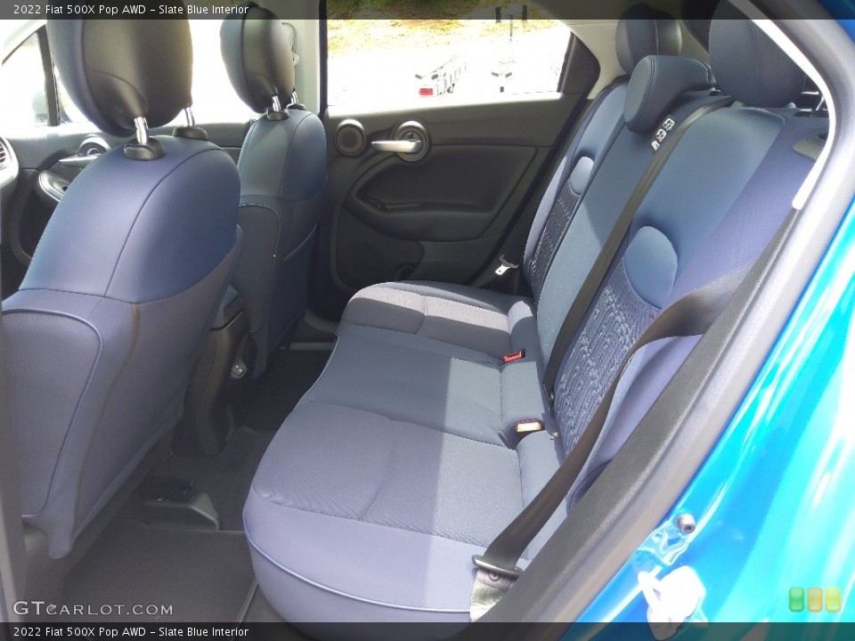 Slate Blue Interior Rear Seat for the 2022 Fiat 500X Pop AWD #144629843