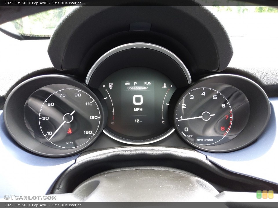 Slate Blue Interior Gauges for the 2022 Fiat 500X Pop AWD #144630005