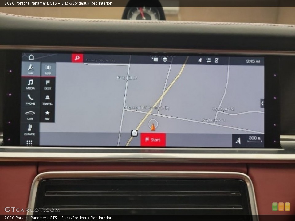 Black/Bordeaux Red Interior Navigation for the 2020 Porsche Panamera GTS #144630029